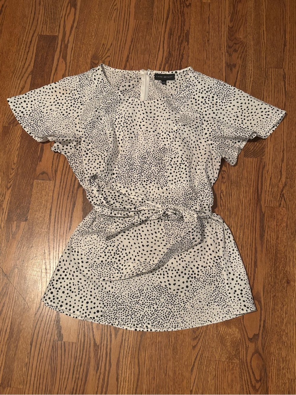 Lane Bryant Lena Crew-Neck Peplum Top Size 14